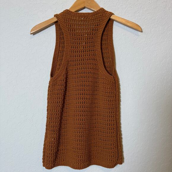 Madewell Women's Crocheted Amber Colored Tank Top‎ Size S NEW - Picture 8 of 8